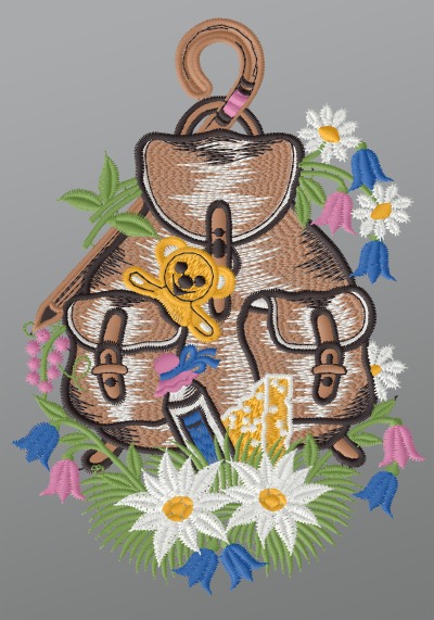 ArtikelbildFensterbild aus Plauener Spitze® - Wanderrucksack #1W mehrfarbig