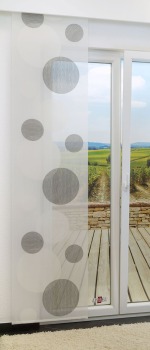 Flächenvorhang 245cm x 60cm, mit Motiv Spheres