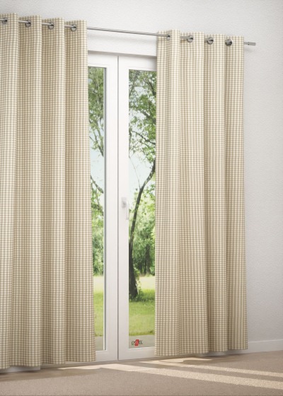 Ösenschal in beige