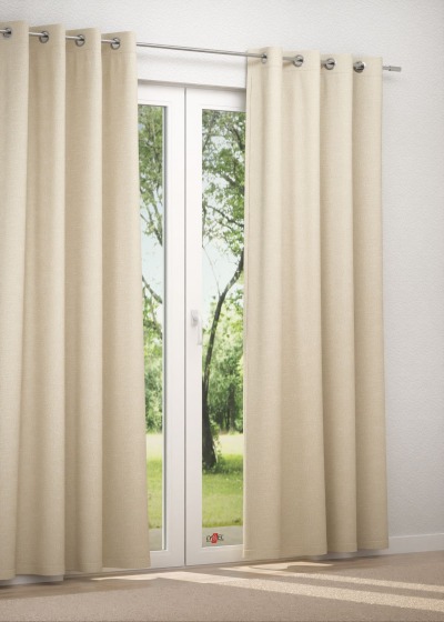 Ösenschal in beige