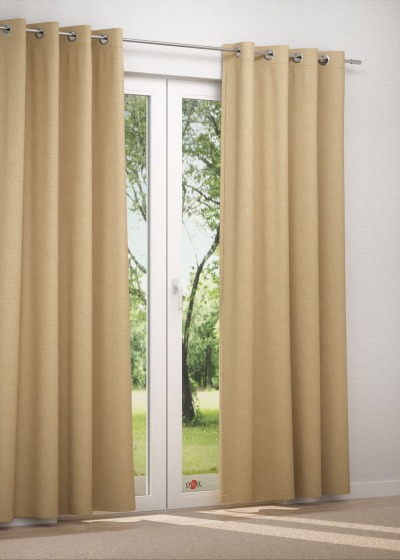 Ösenschal in beige