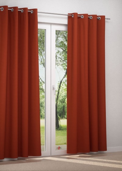 Ösenschal in orange
