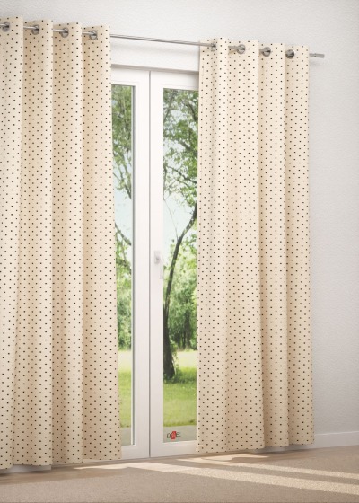 Ösenschal in Beige