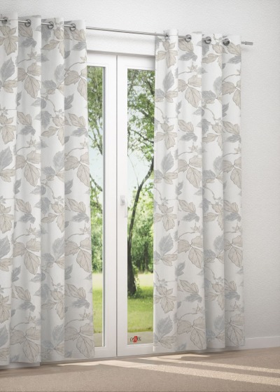 Ösenschal in Beige