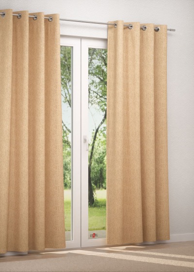 Ösenschal in beige