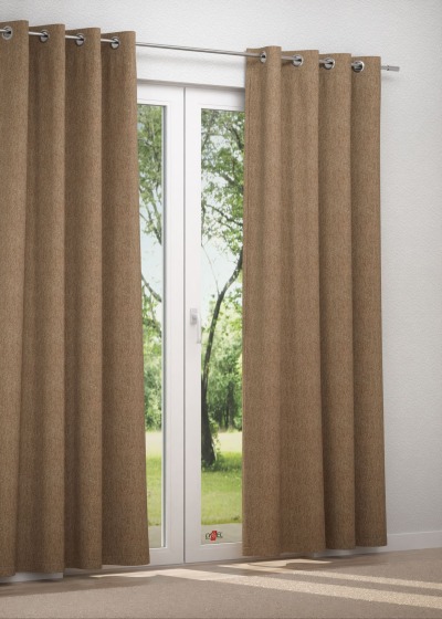 Ösenschal in beige