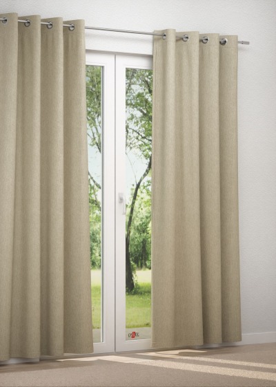 Ösenschal in beige