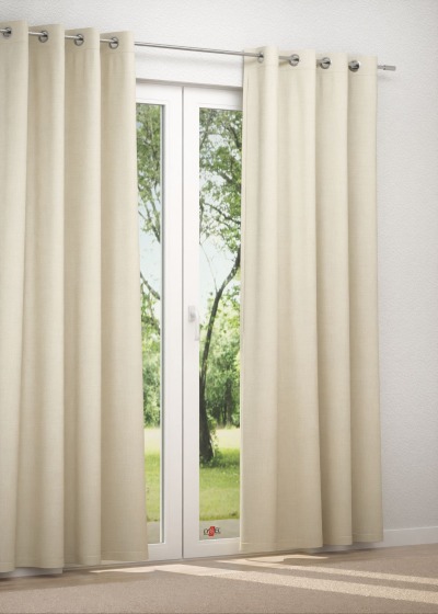 Ösenschal in beige