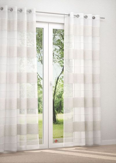 Ösenschal in Beige