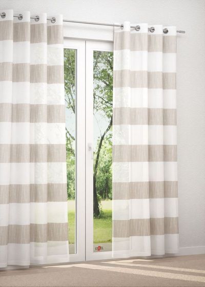 Ösenschal in Beige