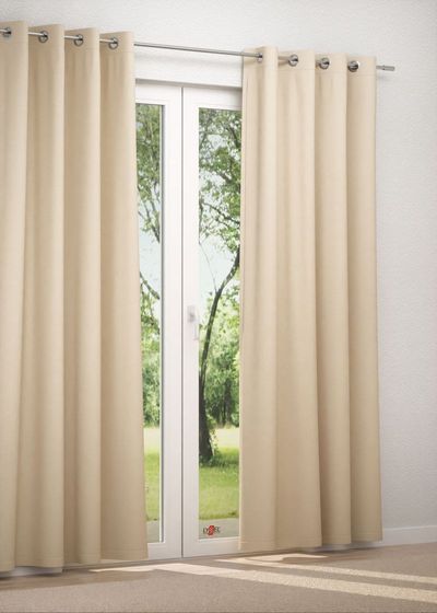 Ösenschal in beige