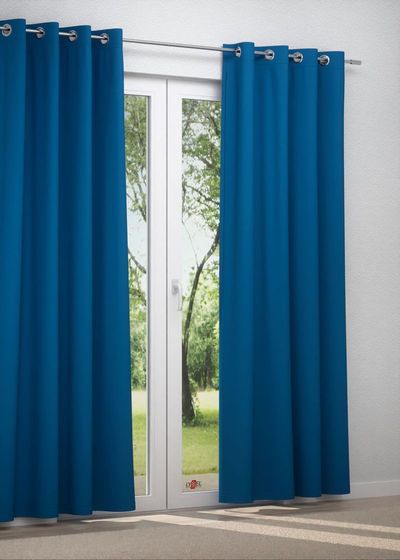 Ösenschal in Blau