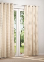 Ösenschal in Beige