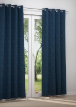 Ösenschal in blau