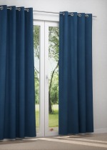 Ösenschal in blau