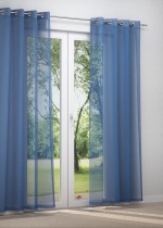 Ösenschal in Blau
