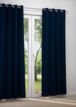 Ösenschal in Blau
