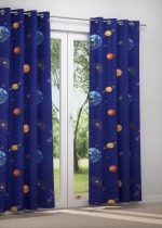 Ösenschal in Blau