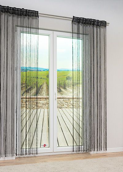 ArtikelbildLysel - Fadenvorhang Sleek #1W in Schwarz