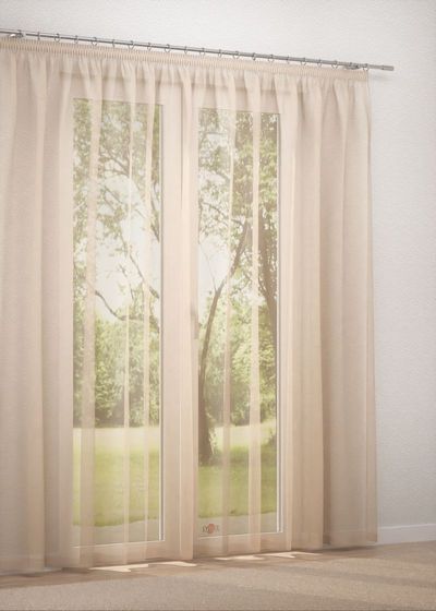 Gardinenstore in Beige