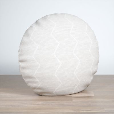 Dekokissen rund in Beige