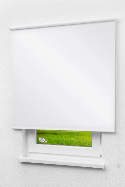 Lysel Outlet - Verdunkelungsrollo Shiny Reinweiß