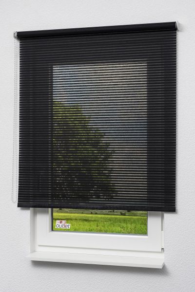 ArtikelbildLysel Outlet - Basisrollo Holzdekor Streifen Schwarz #1W
