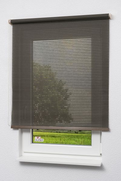 ArtikelbildLysel Outlet - Basisrollo Holzdekor Streifen Braun #1W