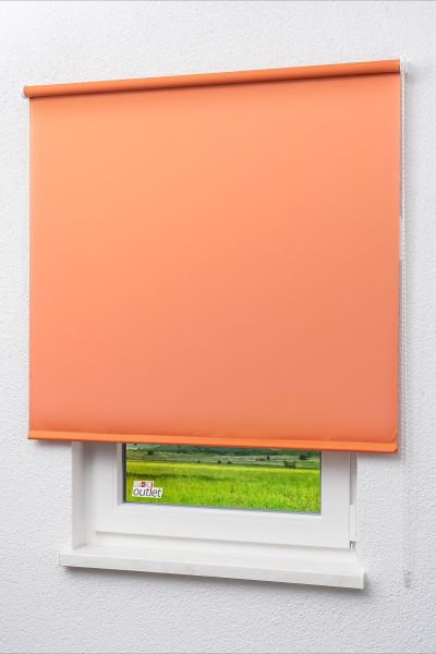 Lysel Outlet - Verdunkelungsrollo Shiny Rotorange