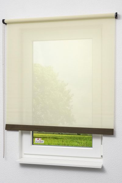 ArtikelbildLysel Outlet - Basisrollo Holzdekor Streifen Beige #1W