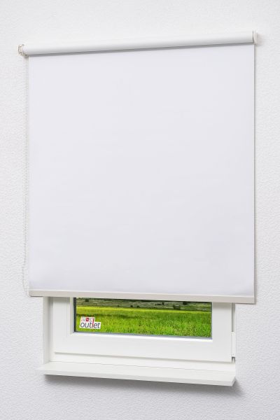 ArtikelbildLysel Outlet - Basisrollo Holzdekor abdunkelnd Weiß #1W