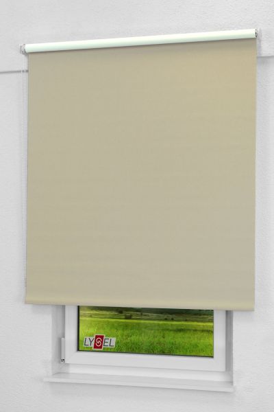 Lysel - Qualitätsrollo abdunkelnd graubeige
