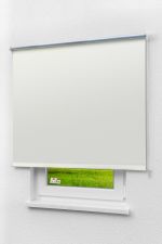 Lysel Outlet - Verdunkelungsrollo Thermo Streifen Weiß