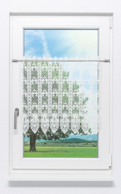 ArtikelbildScheibengardine Plauener Spitze® - Blütenmedaillon #1W