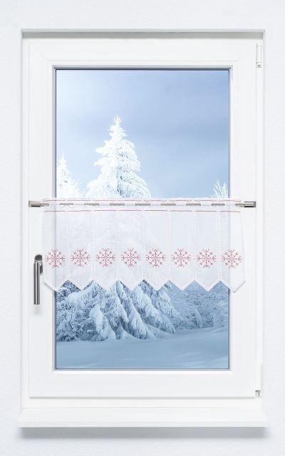 ArtikelbildScheibengardine Plauener Spitze® - Eiskristall #1W