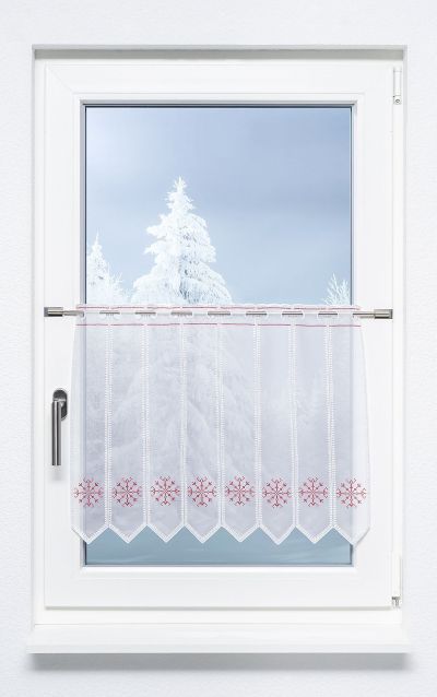 ArtikelbildScheibengardine Plauener Spitze® - Eiskristall #1W