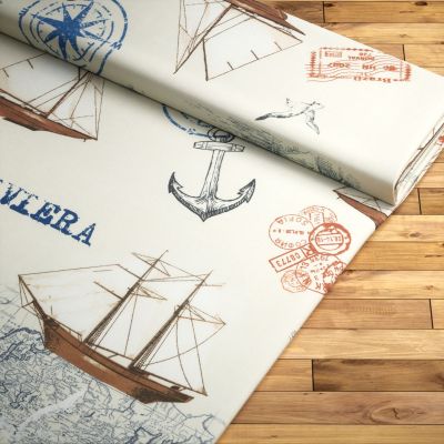 ArtikelbildDekostoff Lysel #3L Nastola in marineblau