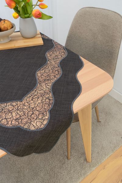 ArtikelbildTischdecke Plauener Spitze® #1W Kiana in Grau