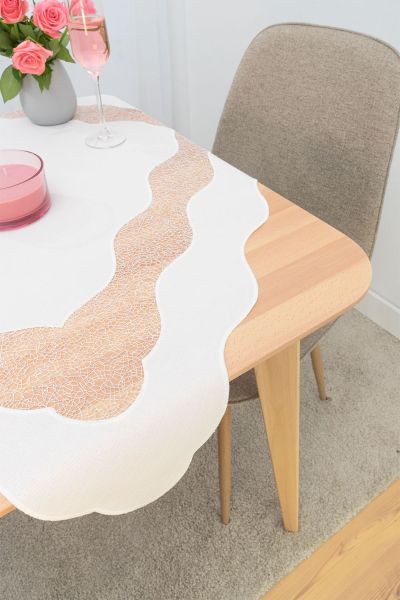 ArtikelbildTischdecke Plauener Spitze® #1W Kiana in Beige