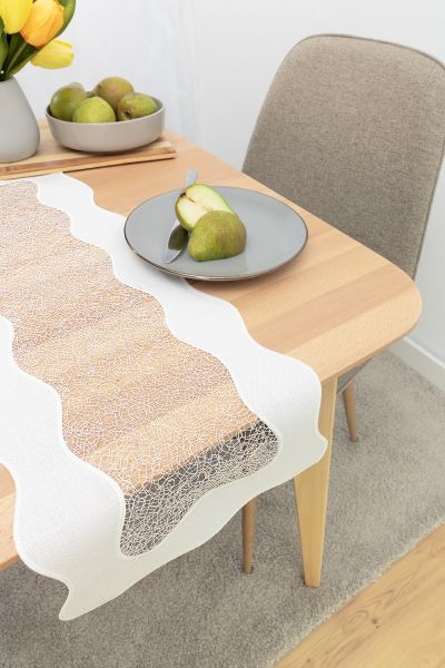 ArtikelbildTischläufer Plauener Spitze® #1W Kiana in Beige