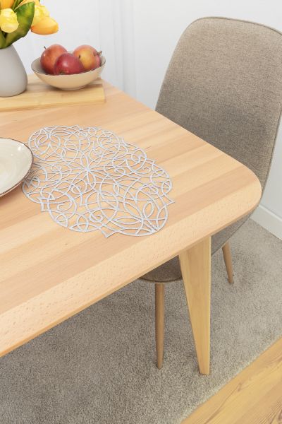 Artikelbildovale Deckchen Plauener Spitze® #1W Najara in Silber