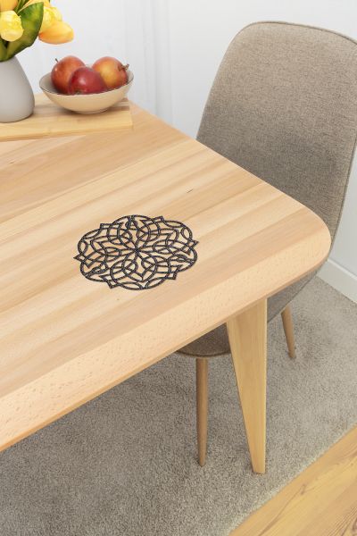 Artikelbildrunde Deckchen Plauener Spitze® #1W Najara in Schwarz