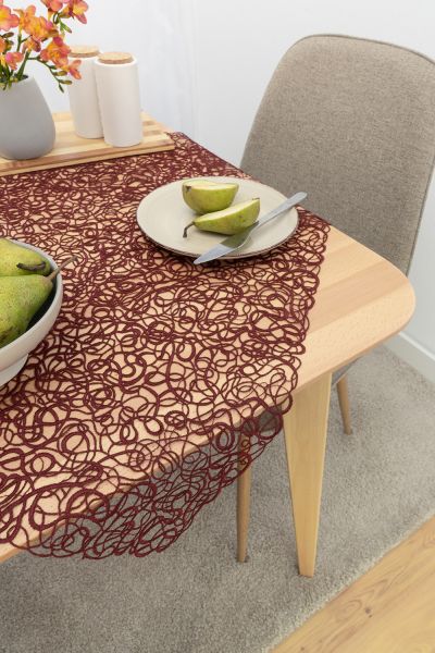 ArtikelbildTischdecke Plauener Spitze® #1W Tara in Rot