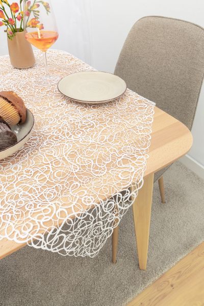 ArtikelbildTischdecke Plauener Spitze® #1W Tara in Weiß