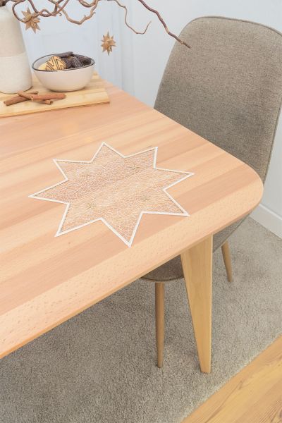 ArtikelbildDeckchen Plauener Spitze® #1W Sternentanz in Gold