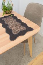 Vorschau Deckchen Plauener Spitze® #1W Kiana in Beige dunkelgrau
