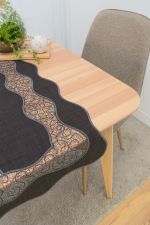Vorschau Tischläufer Plauener Spitze® #1W Kiana in Beige dunkelgrau