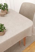 Tischdecke eckig in Beige