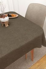 Tischdecke eckig in braun