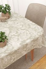 Tischdecke eckig in beige